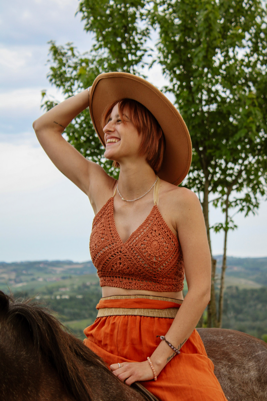 Earth Mandala Top – Sunset Clay